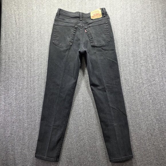 Levis 512 Jeans Womens 10 Medium Black Slim Fit Tapered Leg Denim Stretch Y2K - Picture 1 of 9